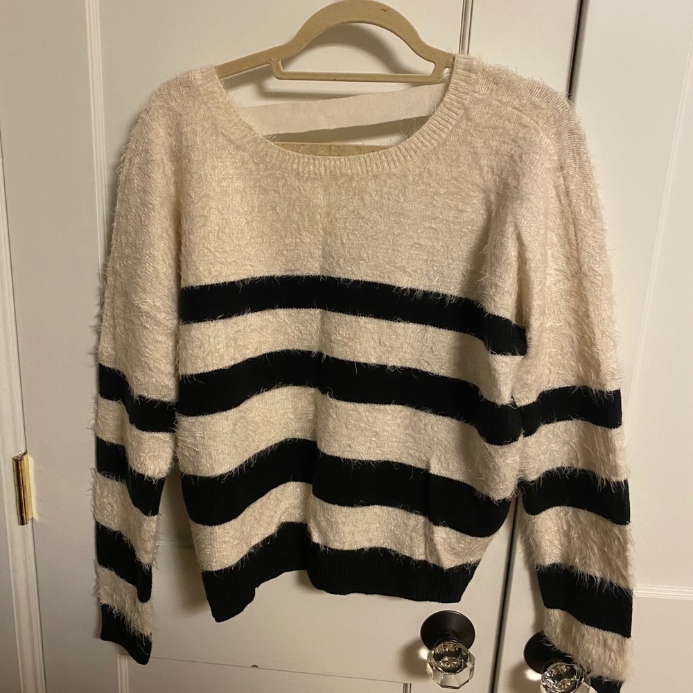 DKNY Jeans Striped Sz M Sweater